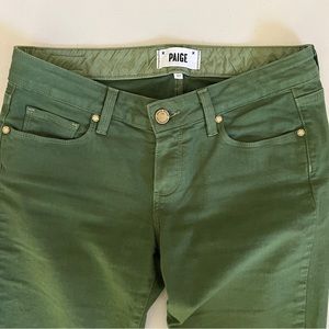 Paige Denim Green Jeans